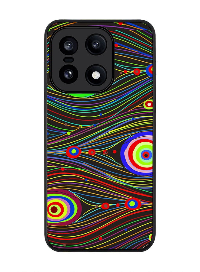 For OnePlus 15 Case,Slim fit Camera Protection, Shockproof Thin Phone cover  - Peacock Eyes